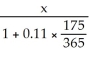 Solve:   + 2x   = $115.10