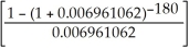 a)PV = 30 000.00; n = 20(12)= 240; i =   = 0.0425; I/Y = 8.5; P/Y = 12; C/Y = 2; c =   =   p =   =   - 1 = 0.006961062 30000 = PMT   30000 = PMT[116.4742048] PMT = $257.57 The number of outstanding payments after five years is 15(12)= 180 PV = 257.57   PV = $26 386.10 Programmed solution:     b)The outstanding balance of $26 386.10 is to be amortized the remaining 15 years. PV = 26 386.10; n = 15(12)= 180; i =   = 0.04; I/Y = 8; P/Y = 12; C/Y = 2; c =   =   p =   =   - 1 = 0.006558197 26386.10 = PMT   26386.10 = PMT[105.4682161] PMT = $250.18 Programmed solution:   c)At the end of the 3 year term the outstanding payments is 144. PV = 250.18   PV = $23 265.45 Programmed solution:  