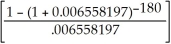 a)PV = 30 000.00; n = 20(12)= 240; i =   = 0.0425; I/Y = 8.5; P/Y = 12; C/Y = 2; c =   =   p =   =   - 1 = 0.006961062 30000 = PMT   30000 = PMT[116.4742048] PMT = $257.57 The number of outstanding payments after five years is 15(12)= 180 PV = 257.57   PV = $26 386.10 Programmed solution:     b)The outstanding balance of $26 386.10 is to be amortized the remaining 15 years. PV = 26 386.10; n = 15(12)= 180; i =   = 0.04; I/Y = 8; P/Y = 12; C/Y = 2; c =   =   p =   =   - 1 = 0.006558197 26386.10 = PMT   26386.10 = PMT[105.4682161] PMT = $250.18 Programmed solution:   c)At the end of the 3 year term the outstanding payments is 144. PV = 250.18   PV = $23 265.45 Programmed solution:  