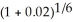 PMT = 1000.00; n = 10(12)= 120; i =   = 2% = 0.02; c =   =   ; I/Y = 4; P/Y = 12; C/Y = 2 p =   - 1 = 0.00330589 FV = 100   = $146994.41 Programmed solution:  