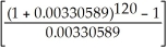 PMT = 1000.00; n = 10(12)= 120; i =   = 2% = 0.02; c =   =   ; I/Y = 4; P/Y = 12; C/Y = 2 p =   - 1 = 0.00330589 FV = 100   = $146994.41 Programmed solution:  