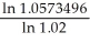 PV = 4500, i = 0.075 ÷ 2 = 0.0375 , n = 5 × 2 = 10 Maturity Value = 4500.00(1.0375)10 = 4500.00(1.4450439)= 6502.70 PV = 6150 n =   =   =   = 2.81606 It is due in 2.81606 × 3 = 8.448 = 8.448 months