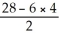 Simplify: 6 +   - 4 A)  46 B)  18 C)  24 D)  4 E)  8