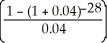 PMT =   = $150 PP = 5000   + 150   PP = 1667.39 + 2499.46 PP = $4166.85 Programmed solution:   The purchase price is 1667.39 + 2499.46 = $4166.85