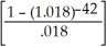 FV=100 000(1.04)=$104 000; PMT=100 000(0.055)0.25 =$1375.00; n=10.5(4)=42; P/Y=4; C/Y=4; I/Y=7.2; i=   =0.018; The purchase price on the interest date preceding the date of purchase PP = 104 000(1.018)-42 + 1375   = 49 161.67 + 40 279.22 = $89 440.89