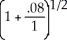 p = -1 = .0392305 ALT. A = 40000.00 + 30000.00(1.08)-2 = 40000.00 + 30000.00(.857339) =40000.00 + 25720.16 = $65720.16=$65 720. ALT. B = 50000.00 + 2000.00 = 50000.00 + 2000.00(8.142056025) =50000.00 + 16284.11 = $66284.11=$66 284. BEST