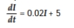 <strong>A principal of $60 is invested. The value, I(t), of investment, t days later satisfies the differential equation Find the value of the investment after 27 days, correct to two decimal places.</strong> A)$301.38 B)$97.65 C)$176.34 D)$234.98 E)$281.96