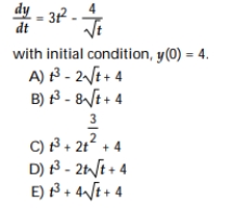 Find the solution of the differential equation