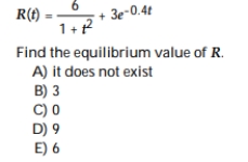 The value of an economic variable over time satisfies the relation