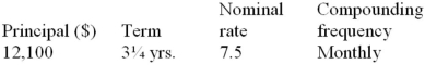 Calculate the maturity value:  