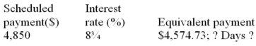 Calculate the missing value:  