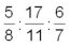 Express the following as an equivalent ratio whose smallest term is 1:  