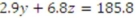 Solve for the following pair of equations to three figure accuracy    
