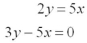 Solve the following pair of equations.