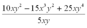 Simplify and collect like terms:   A)    B)    C)    D)    E)   