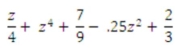 Calculate the final result to two decimal places, where z = .1515   A)  .48 B)  2.65 C)  1.48 D)  3.22 E)  5.48