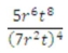 Calculate the result to four decimal places given r = 1.3 and t = 2.6   A)  1.0683 B)  .0563 C)  .0885 D)  1.2573 E)  6.2675