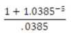 Solve the following to four decimal places   A)  49.5768 B)  45.1526 C)  47.4774 D)  21.6818 E)  32.9871