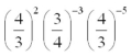 Evaluate the following:   A)    B)    C)    D)    E)  1