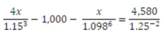 Solve for the unknown rounded to two decimal places   A)  1,875.13 B)  2,388.44 C)  3,960.51 D)  4,137.68 E)  5,408.77