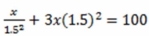 Solve for x:   A)  13.9082 B)  13.8996 C)  14.8148 D)  25.0000 E)  225.0000
