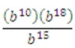 The final value of   is b<sup>13</sup>.