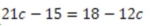 The value of c is 4 given the formula   .