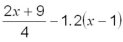 Simplify and collect like terms:  