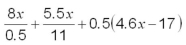 Simplify and collect like terms:  