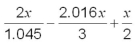 Simplify and collect like terms:  