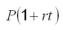 Evaluate and calculate to the cent:   for P = $770, r = 0.013,  