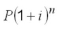 Evaluate and calculate to the cent:   for P = $1,280, i = 0.025, n = 3