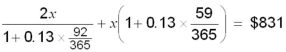 Solve for x to five-figure accuracy:  