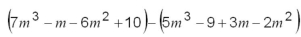 Simplify and collect like terms:  