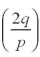 Perform the operation indicated and collect like terms: -(p<sup>2</sup> - 4pq -5p)  