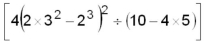 Evaluate the following:  