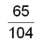The following fraction has a terminating decimal equivalent form. Express its decimal and percent equivalent forms to five-figure accuracy:  