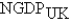 Define E = $/£ as the dollar/pound exchange rate and   As the United Kingdom's nominal GDP;then   ,the United Kingdom's nominal GDP in dollars,is given by: A)    . B)    . C)    . D)    . E) none of the above