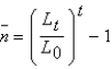 Suppose population growth is given by   ,where L0 is the population today,   Is the population in t periods,and   Is the population constant growth rate.If we do not know what value   Takes but do know the values of   ,   ,and t,we can calculate   By punching __________ into our calculator. A)    B)    C)    D)    E)   