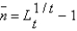 Suppose population growth is given by   ,where L0 is the population today,   Is the population in t periods,and   Is the population constant growth rate.If we do not know what value   Takes but do know the values of   ,   ,and t,we can calculate   By punching __________ into our calculator. A)    B)    C)    D)    E)   