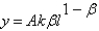 Suppose k,l,and A grow at constant rates given by   ,   ,and   ) What is the growth rate of y if   ,   ? A)    B)    C)    D)    E)   