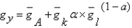 Suppose k,l,and A grow at constant rates given by   ,   ,and   ) What is the growth rate of y if   ,   ? A)    B)    C)    D)    E) Either a or b is correct.