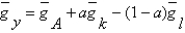 Suppose k,l,and A grow at constant rates given by    ,    ,and    .The growth rate of y if    is    .