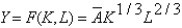 The following equation is an example of __________:   )  A) a growth model B) a utility function C) a consumption function D) the production possibilities frontier E) a production function