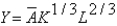 In the Cobb-Douglas production function   ,defining y = Y/L as output per person and k = K/L as capital per person,the per person production function is: A)    . B)    . C)    . D)    . E) none of the above
