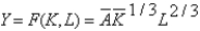 In the production function    ,A± represents a productivity parameter.
