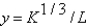 If the production function is    ,then in per worker terms,it can be written as    .