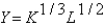State whether the following production functions exhibit increasing,constant,or decreasing returns to scale in K and L. (a)    (b)    (c)  
