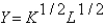 State whether the following production functions exhibit increasing,constant,or decreasing returns to scale in K and L. (a)    (b)    (c)  