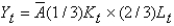 The production function used in the Solow model is: A)    . B)    . C)    . D)    . E)    .